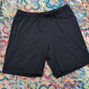 TNA Black 100% Cotton Fleece Shorts Size XL